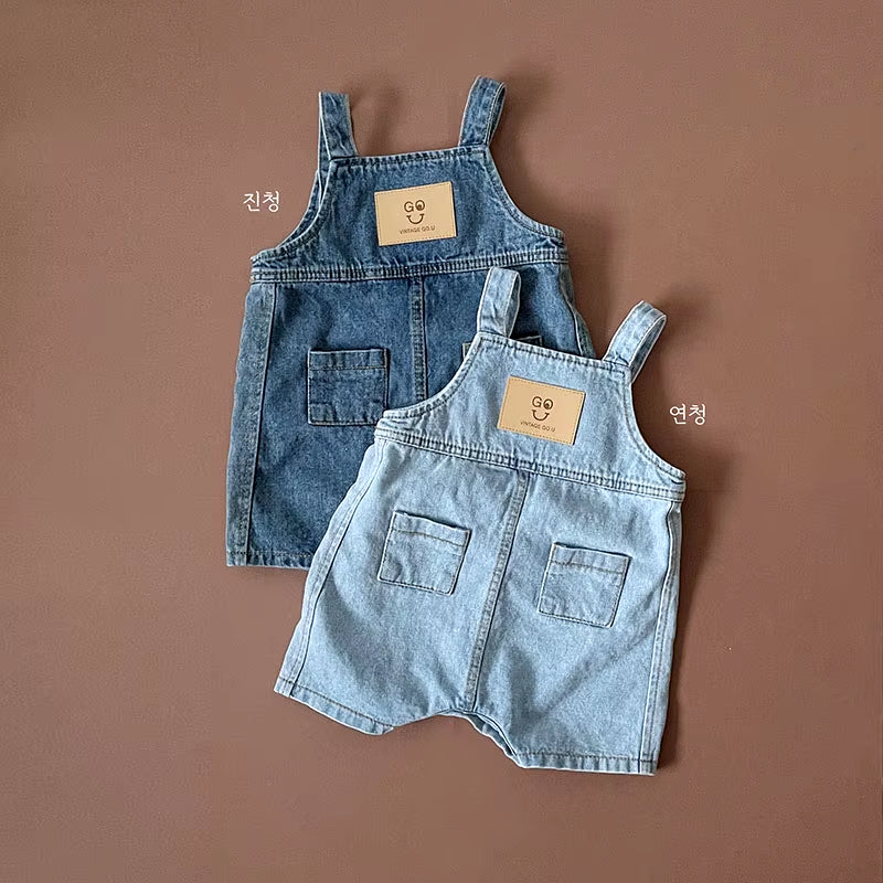 2023 New Baby Overalls Toddler Girls Denim Jumpsuits Denim Clothes