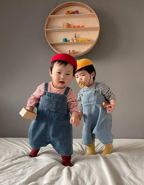 Load image into Gallery viewer, 2023 New Baby Overalls Toddler Girls Denim Jumpsuits Denim Clothes
