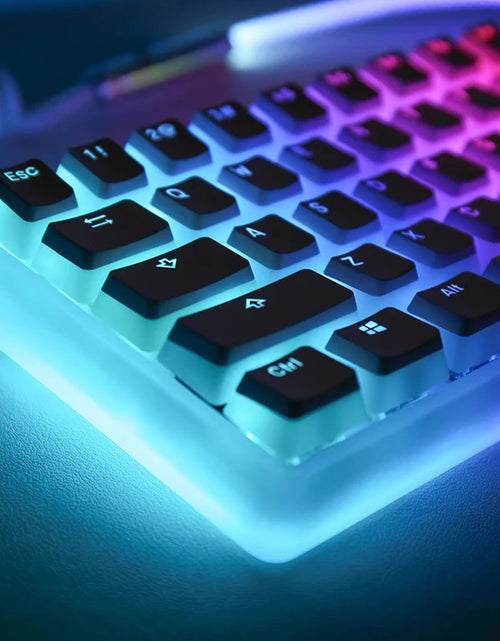 Load image into Gallery viewer, 129 Keys Pudding Keycaps OEM Profile PBT Double Shot Keycap for Mx Switch Mechanical Keyboard ISO Layout RGB Backlit Key Caps
