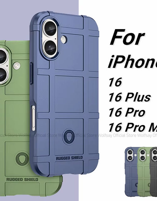 Load image into Gallery viewer, For  16 Case for Apple  16 plus 16 Pro Max Cover Shockproof Armor Rubber Protective Phone Back Cover for  16
