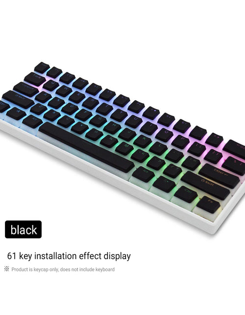 Load image into Gallery viewer, 129 Keys Pudding Keycaps OEM Profile PBT Double Shot Keycap for Mx Switch Mechanical Keyboard ISO Layout RGB Backlit Key Caps
