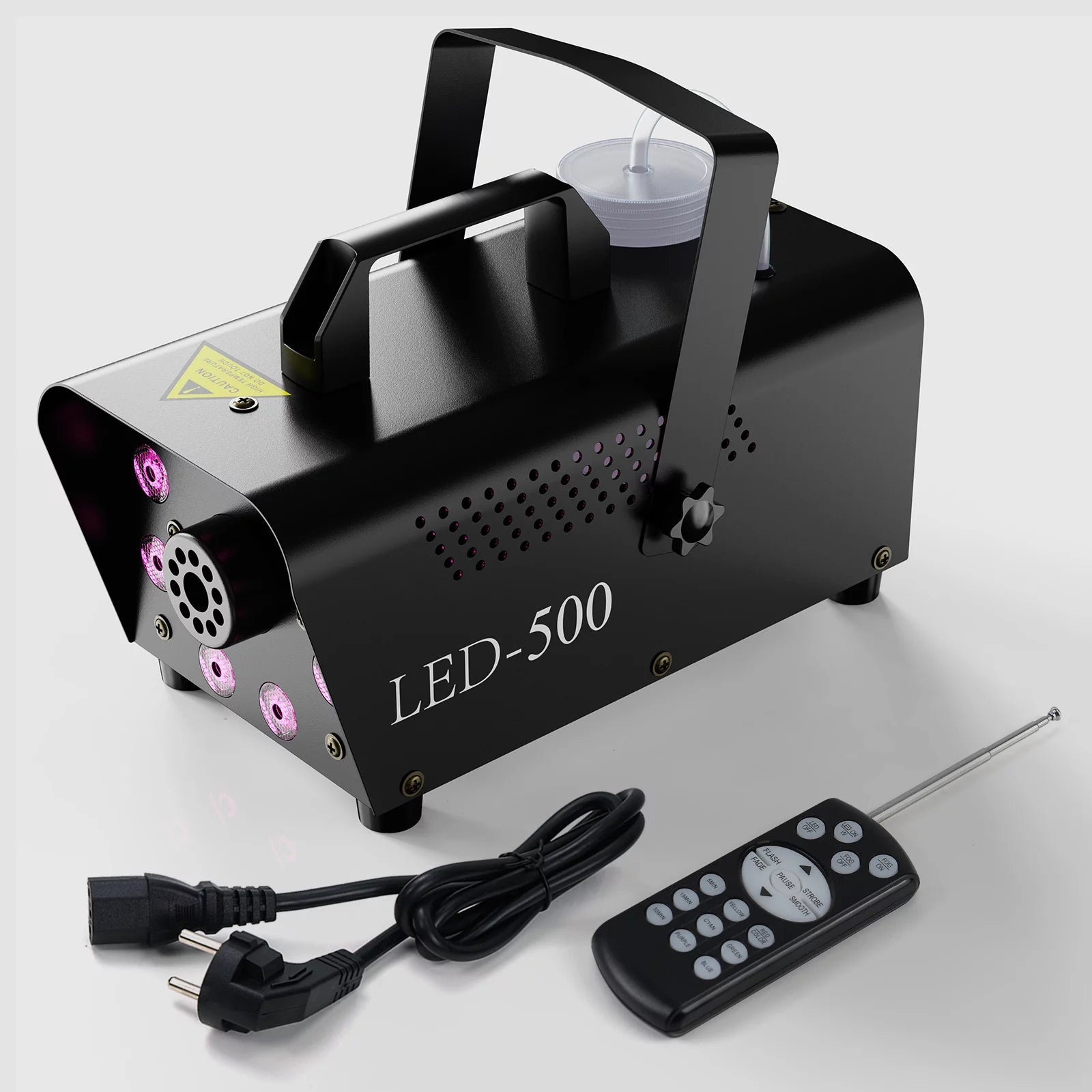 Halloween Smoke Machine, Fog Machine Indoor- 3 Stage LED Lights with 13 Colors & Strobe Effect, with Receiver and Wireless Remote Controls, 4.18 Pounds