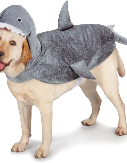 Load image into Gallery viewer, Gray Shark Costume for Dogs, Extra Small Size – Fits Small Breed Dogs up to 8” in Length, Machine Washable, Red
