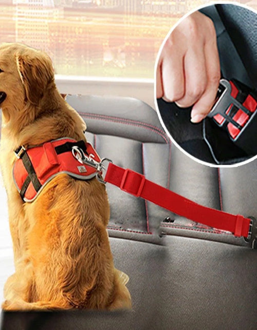 Load image into Gallery viewer, Adjustable Pet Cat Dog Car Seat Belt Pet Seat Vehicle Dog Harness Lead Clip Safety Lever Traction Dog Collars Dogs Accessoires Pets Products
