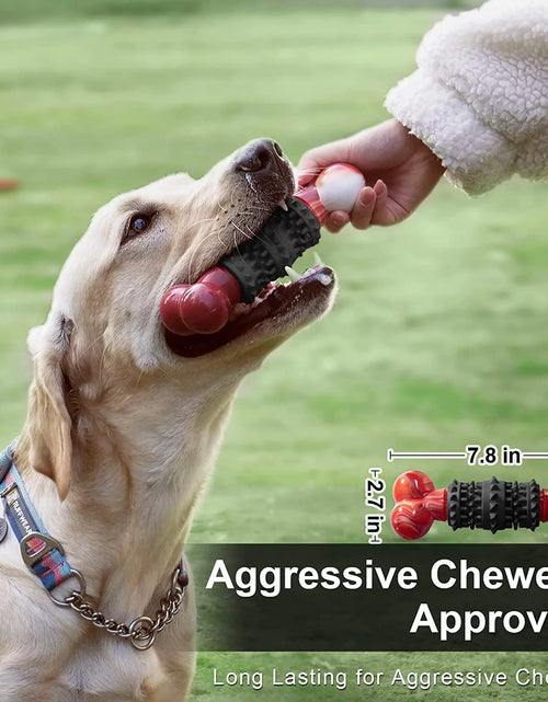 Load image into Gallery viewer, Dog Toys for Aggressive Chewers Bone Dog Toy Interactive Dog Toys for Large Dog Chew Toys for Aggressive Chewers,Dinosam Indestructible Dog Toy for Medium Large Dogs
