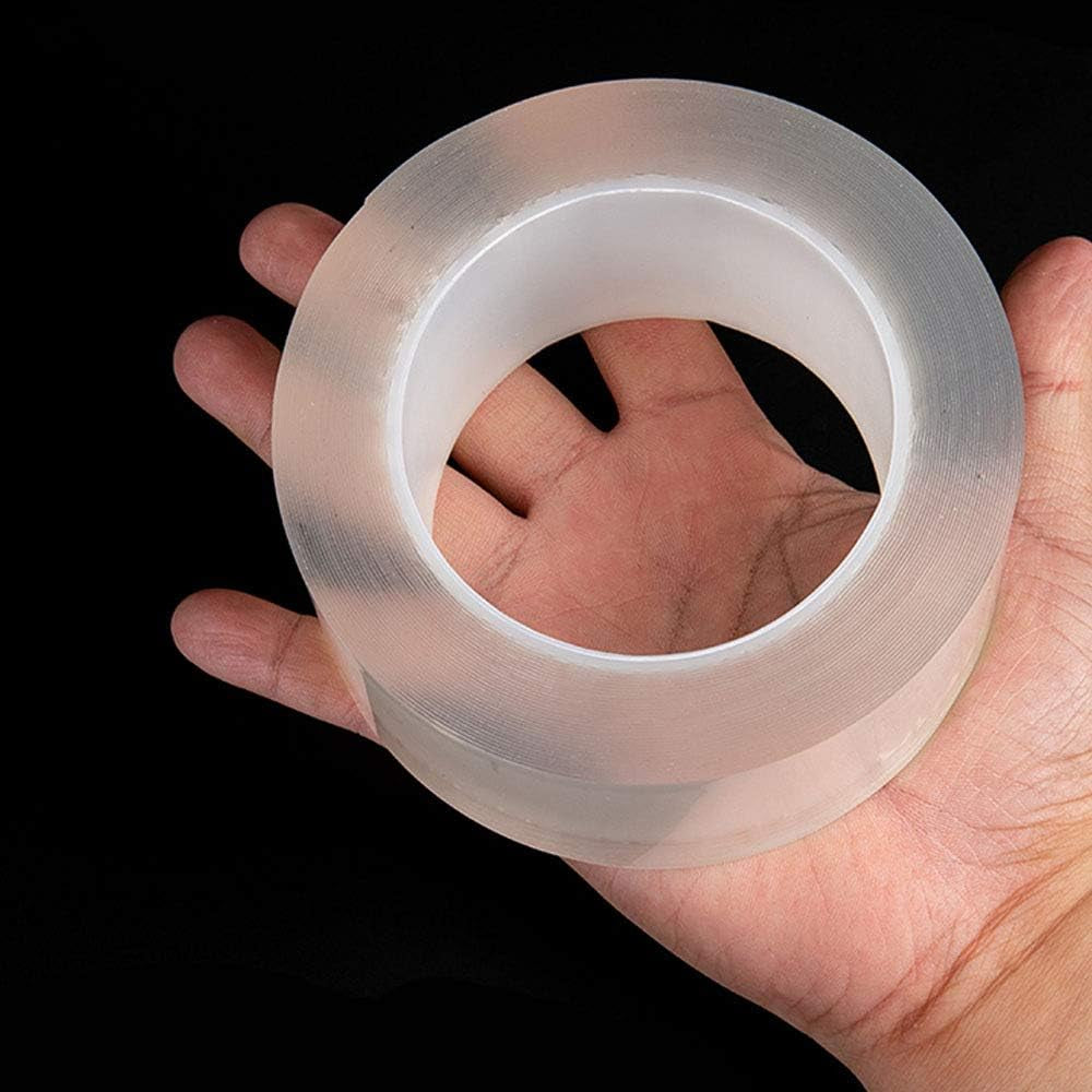 Caulk Tape Clear 2 Inch X 33 Feet, Waterproof, Self Adhesive, Anti-Grease, PMMA Sealing Caulking Strip for Kitchen Sink Bathtub Bathroom Shower Toilet