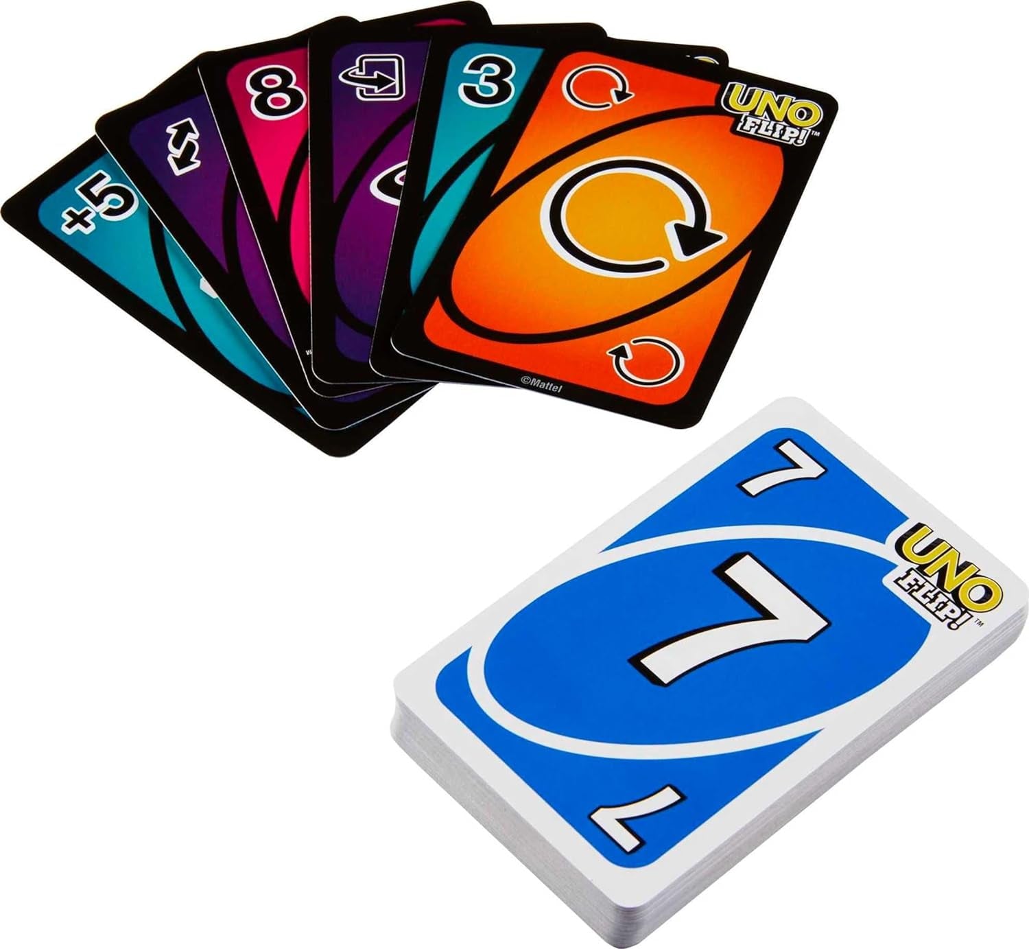 UNO FLIP! Family Card Game, with 112 Cards in a Sturdy Storage Tin, Makes a Great Toy for 7Y+ and up UNO FLIP! Family Card Game, with 112 Cards in a Sturdy Storage Tin (Amazon Exclusive)