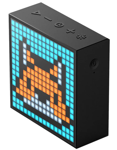 Load image into Gallery viewer, Timebox Evo Bluetooth Portable Speaker with Clock Alarm Programmable LED Display for Pixel Art Creation Unique Gift
