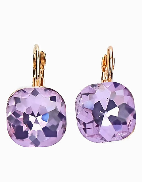 Load image into Gallery viewer, Square Shiny Pendant Earrings Multicolor Wild Earrings Elegant Simple Wedding Earrings Women Girls Jewelry
