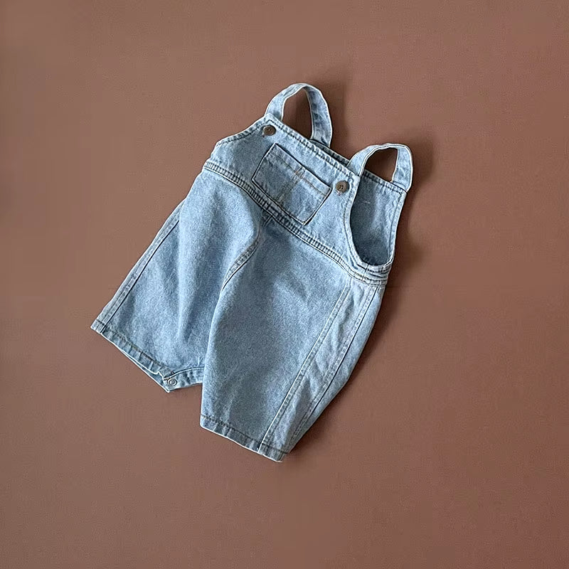 2023 New Baby Overalls Toddler Girls Denim Jumpsuits Denim Clothes